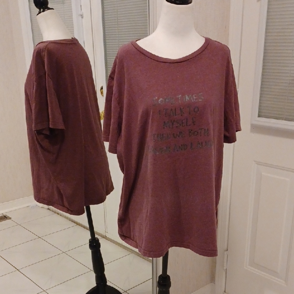 4/$40 Mauve Graphic Tee - Size 4XL (US20)